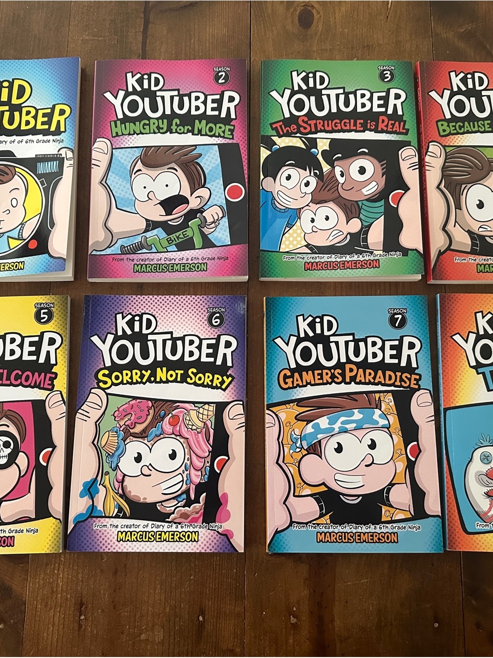 Kid YouTuber Book Series by Marcus Emerson - 8 Books